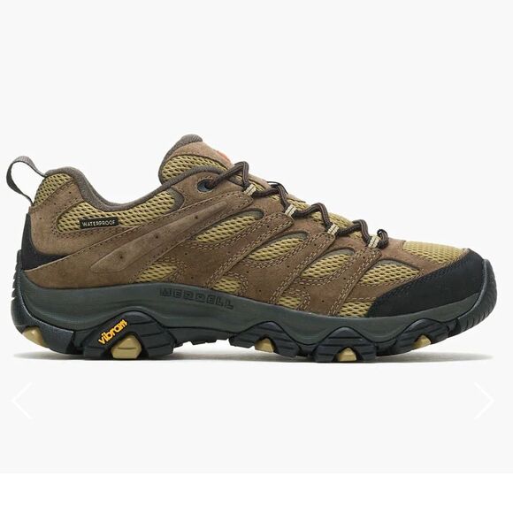MERRELL BOOTS MEN'S MOAB 3 WP HIKING OUTDOOR SHOES SIZE 13W KANGAROO - Picture 1 of 7